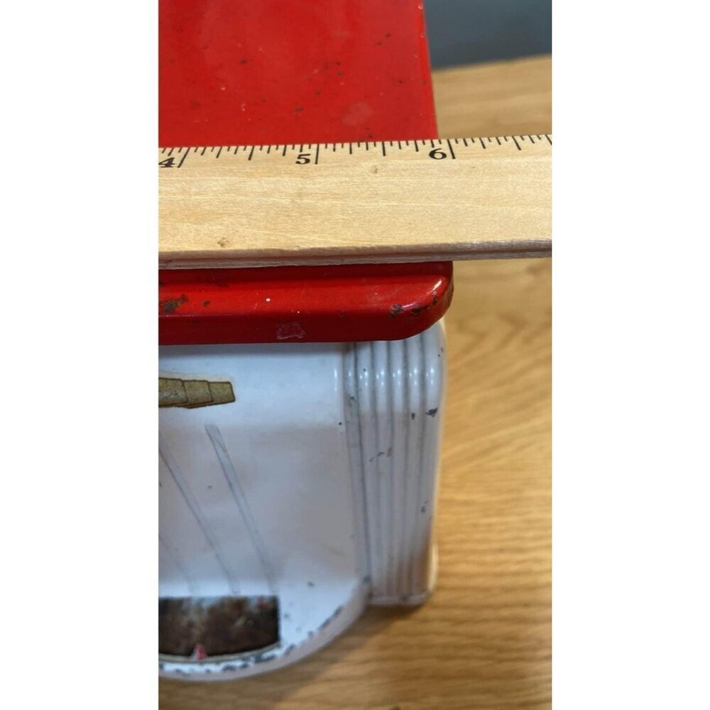 Vintage White & Red Metal Kitchen 1950s Scale - Picture 7 of 8